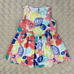 Gymboree Baby Girl Dress Size 6-12 Months Bold Floral Flower